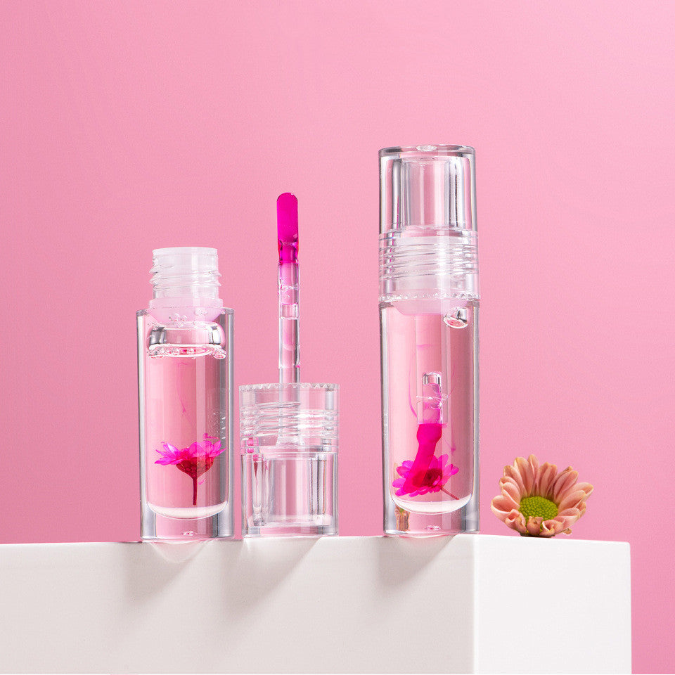 Flowers Lip Gloss 1 - Dark Pink Flower