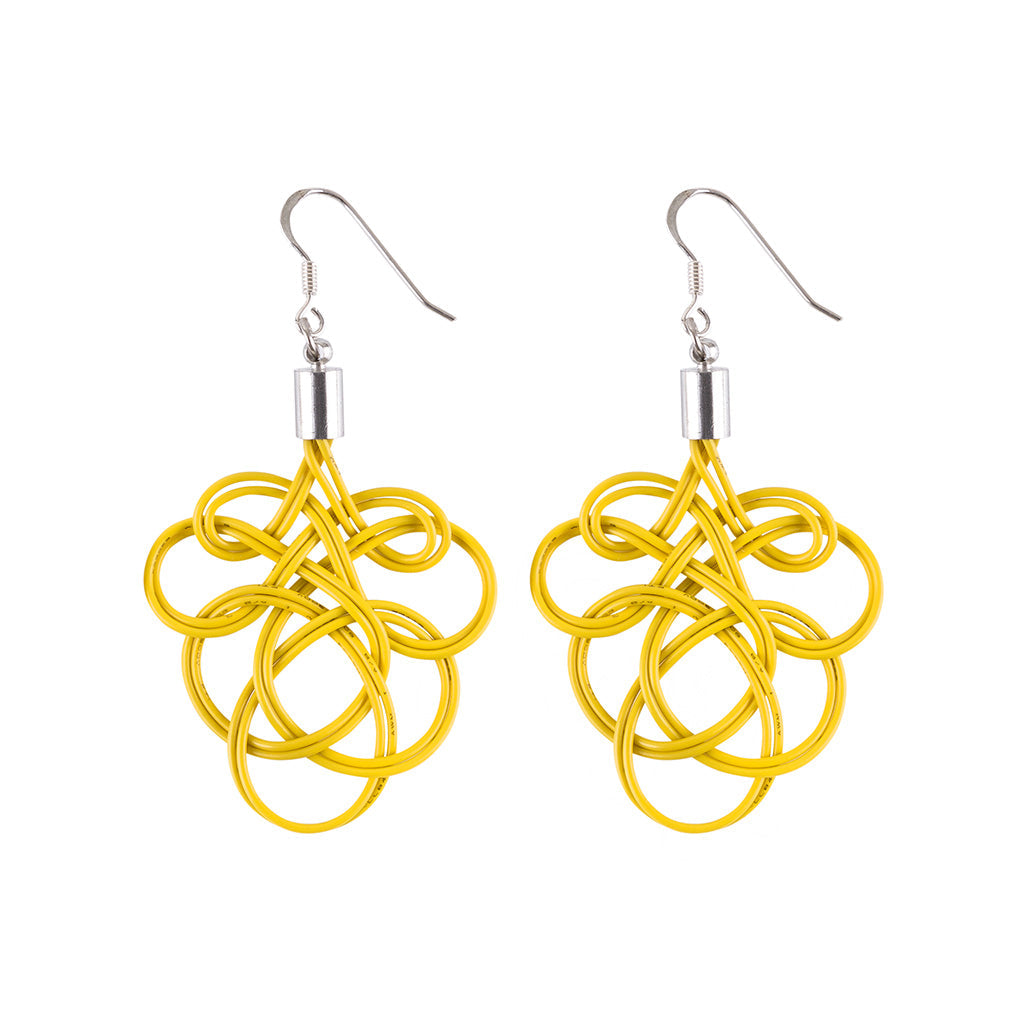 Flamenco Upcycled Electrical Wire Earrings (5 Colours Available)-7