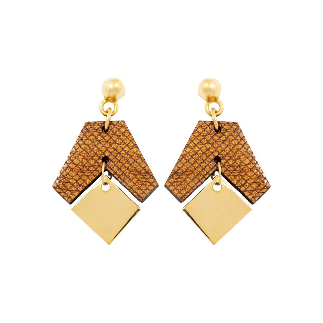 Cacah Gori Recycled Wood Earrings-1