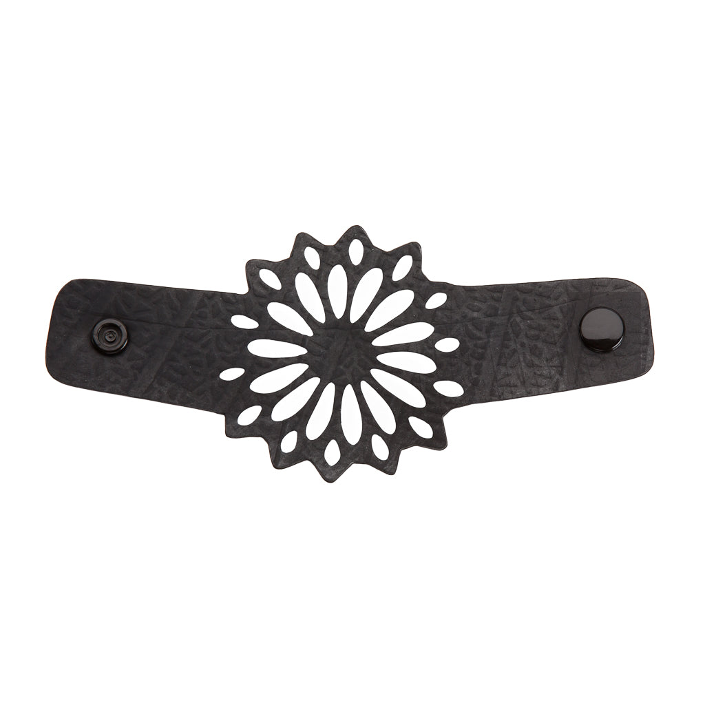 Strawflower Recycled Rubber Bracelet-3