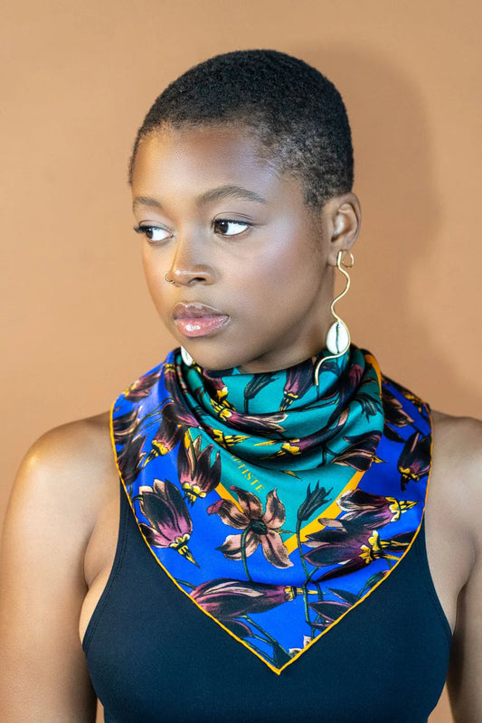 Cowrie Shell Recycled Brass Statement Earrings-0