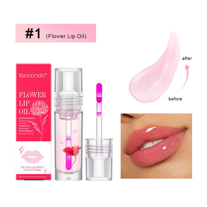 Flowers Lip Gloss 1 - Dark Pink Flower