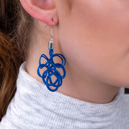 Flamenco Upcycled Electrical Wire Earrings (5 Colours Available)-3
