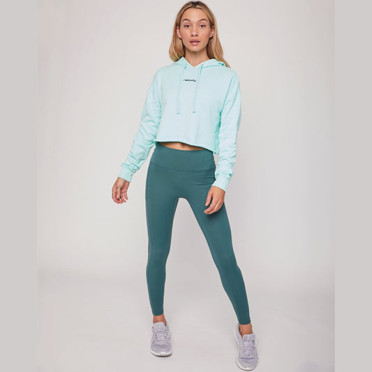 Rebody French Terry Crop Hoodie