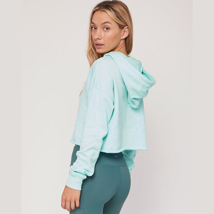 Rebody French Terry Crop Hoodie
