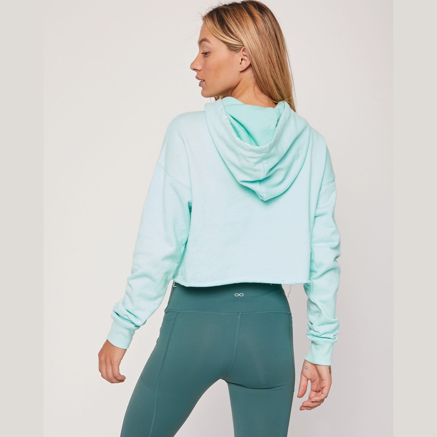 Rebody French Terry Crop Hoodie