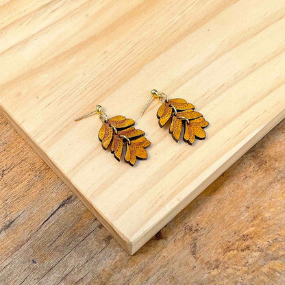 Uler-Uleran Recycled Wood Earrings-3