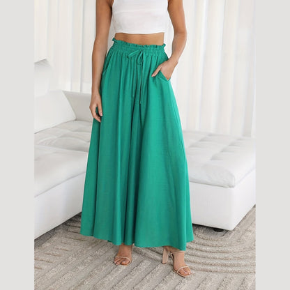 "Millicent" - High Waist Drawstring Pants