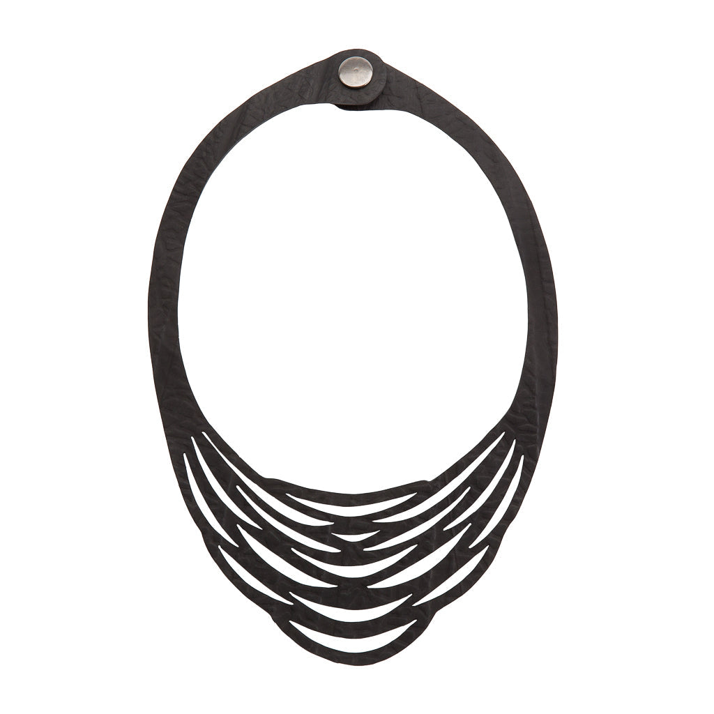 Paguro Upcycle Autumn Vegan Statement Necklace for Women-1
