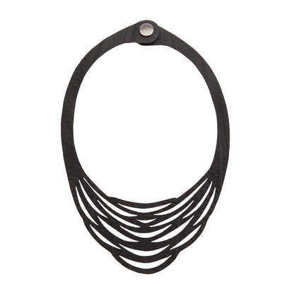Paguro Upcycle Autumn Vegan Statement Necklace for Women-1