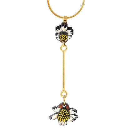 Paguro Upcycle Reclaimed Wood Necklace Pilosa Floral Design-1